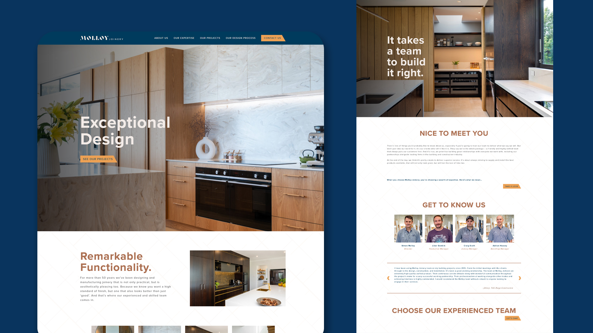 Molloy Web Feature And Scroll