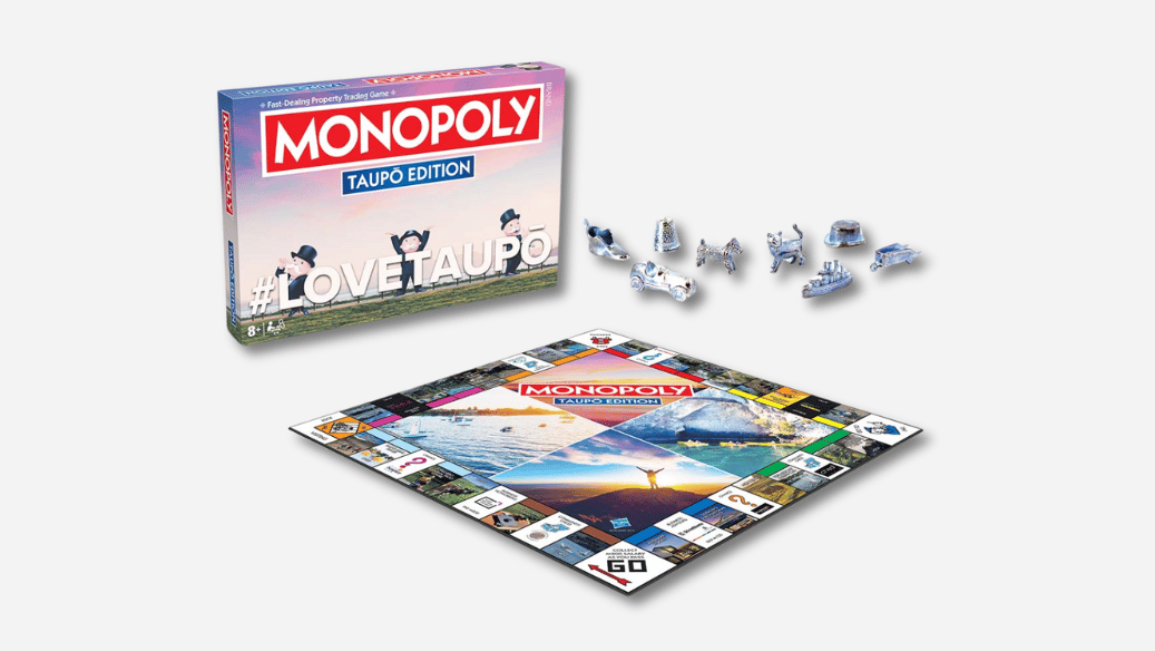 Monopoly Taupo Board Grey 1