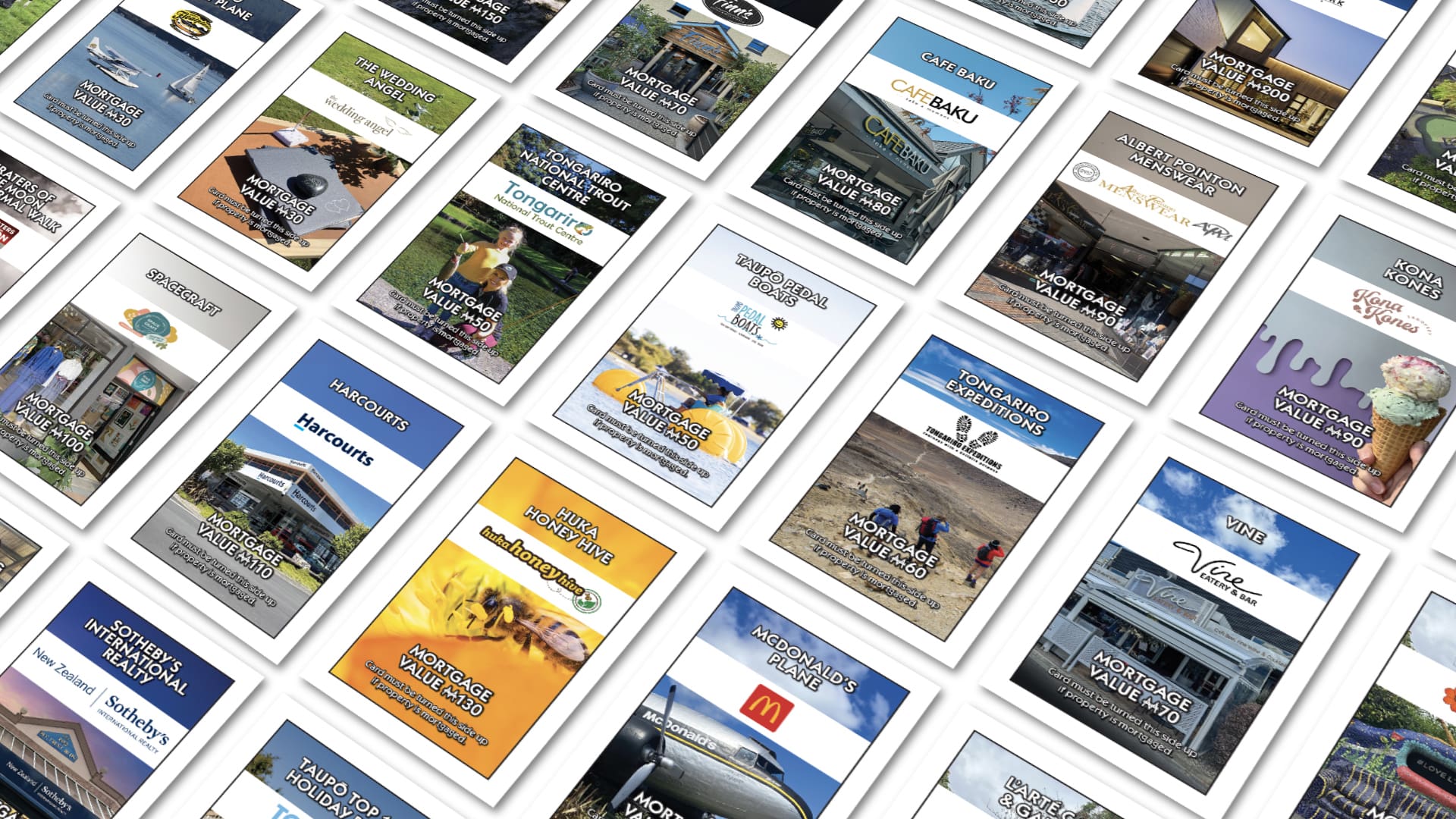 Taupo Monopoly En Cards 1920x1080px