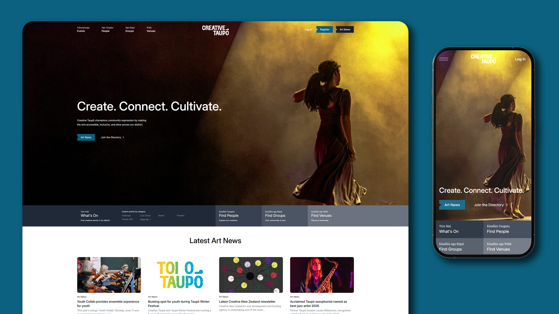 Creative Taupo Web Desktop And Mob