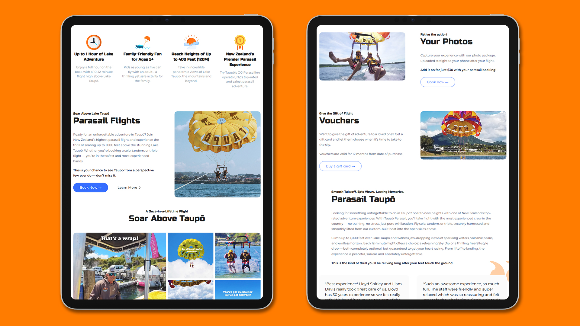 Parasail Tablet 2 Screens