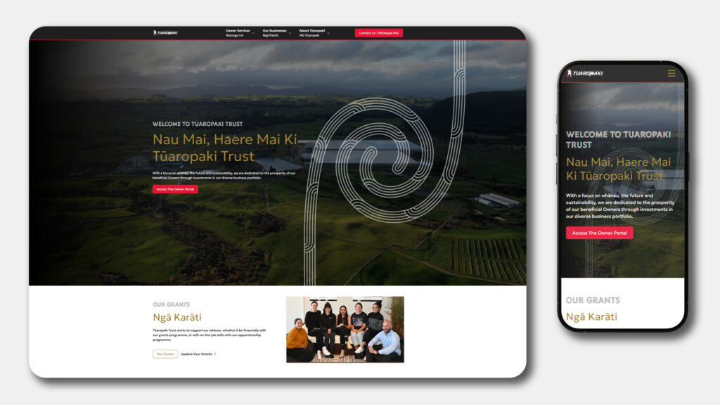 Tuaropaki Web Desktop And Mob
