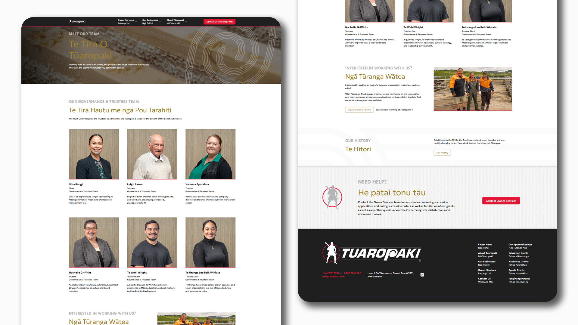 Tuaropaki Web Desktop Full Scroll