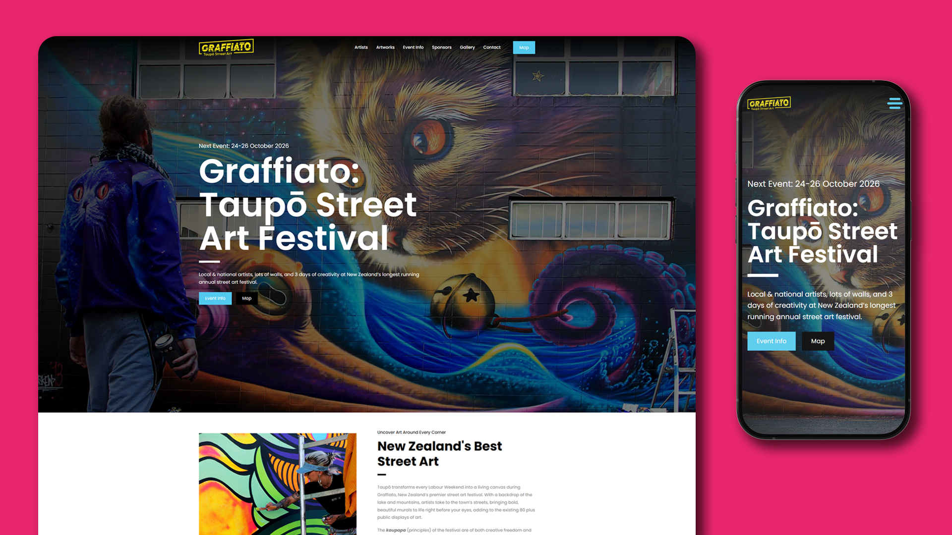 Web Desktop And Mob Graffiato