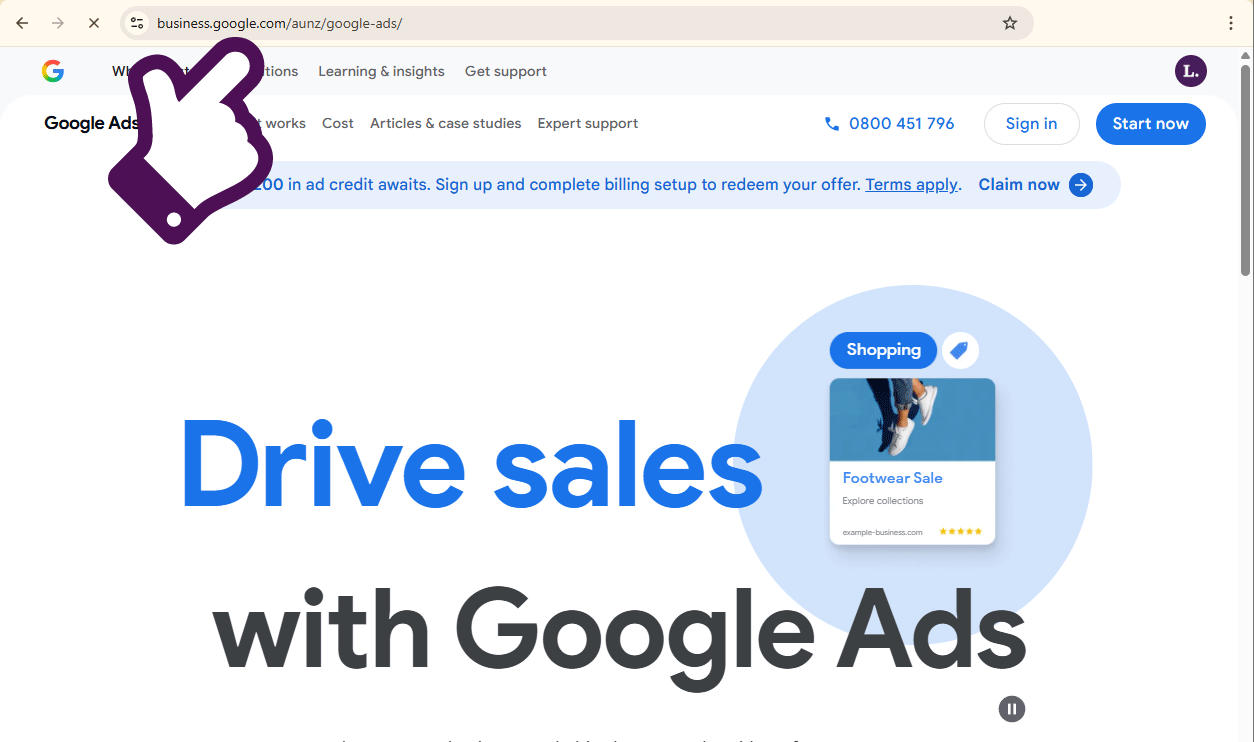 Legend Google Ads Step 1 Copy